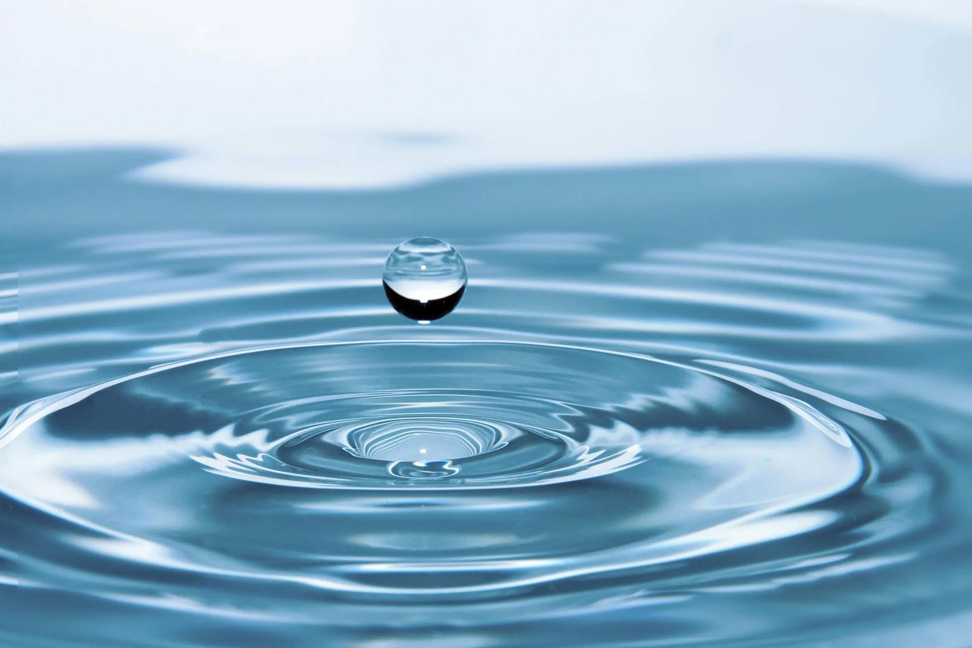Droplets of clean water